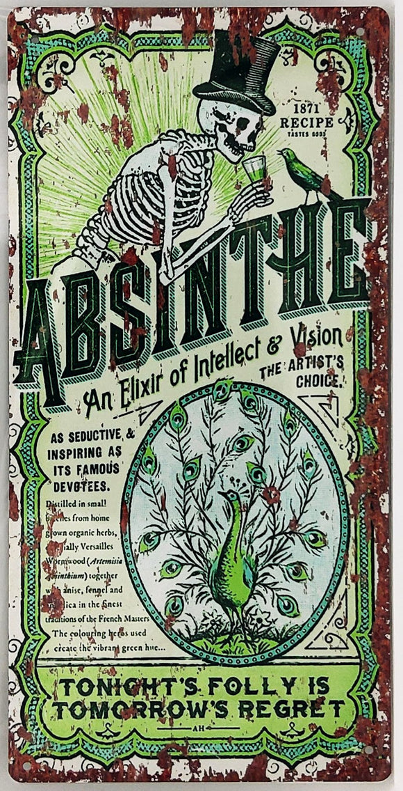 Absinthe Reproduction Metal Sign