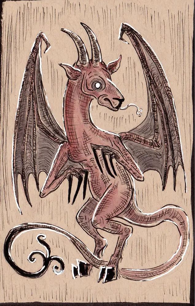 Jersey devil hot sale drawing