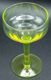Vaseline Glass Dessert Wine/Cordial/Port Glass