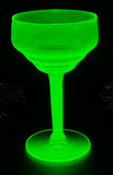 Vaseline Glass Dessert Wine/Cordial/Port Glass
