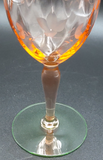 Watermelon Uranium Glass Stemware
