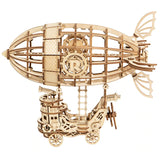 Steampunk Airship 3-D Wood Puzzle Kit