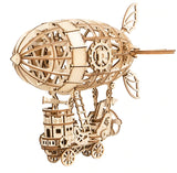 Steampunk Airship 3-D Wood Puzzle Kit