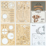 Steampunk Airship 3-D Wood Puzzle Kit