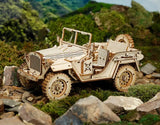 Vintage Army SUV 3D Puzzle Kit