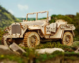Vintage Army SUV 3D Puzzle Kit