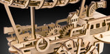 Wind-Up Steampunk Airship Wooden Vehicle Kit