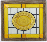 Indiana Glass "Daisy" Depression Glass Plate Framed Panel