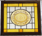 Indiana Glass "Daisy" Depression Glass Plate Framed Panel