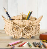 Owl Storage Box 3-D Wood Puzzle Kit