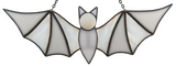 Carnival Bat Suncatcher - Solid White & White Streaky