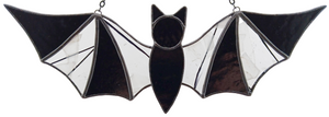 Carnival Bat Suncatcher - Black & Clear Fracture