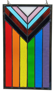 Philadelphia Progress Pride Suncatcher Panel - Vertical