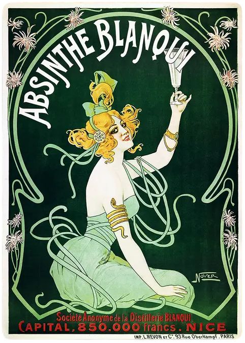 Absinthe Blanqui Reproduction Metal Sign