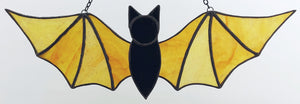 Stained Glass Bat Suncatcher - Citrus