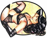 Bettie Page Vinyl Sticker Set of 4