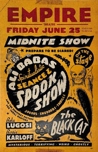 Black Cat Spook Show Print