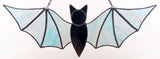 Bat Suncatcher - Blue Streaks on Clear