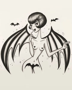 Burlesque Bat 8 x 10 Signed Art Print