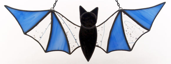 ColorSplash Bat Suncatcher - Blue & Lavender