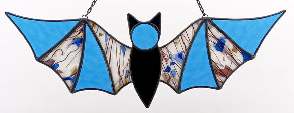 ColorSplash Bat Suncatcher - Blue, Brown, & Purple