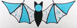ColorSplash Bat Suncatcher - Blue & Teal