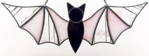 ColorSplash Bat Suncatcher - Pink & White