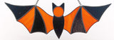 Carnival Bat Suncatcher - Orange & Black