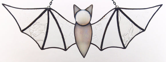 Bat Suncatcher - Textured Clear