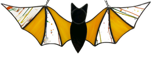 Bat Suncatcher - Orange Confetti