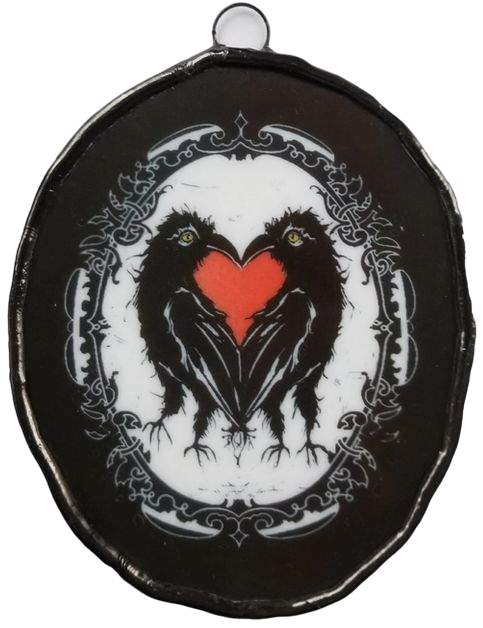 Crows Petite Glass Ornament