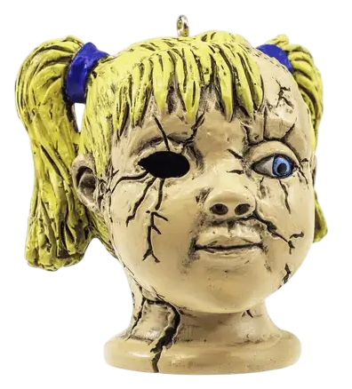 Haunted Doll Head Ornament