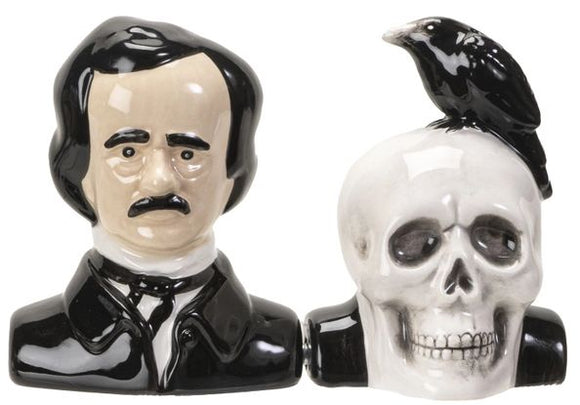 Edgar Allen Poe Magnetic Salt & Pepper Set