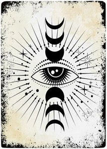 Eye & Moons Mystical 8x10" Metal Sign