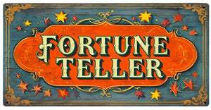 Fortune Teller Metal Sign 12x6"