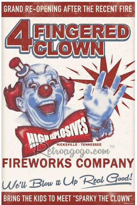 4 Fingered Clown Fireworks