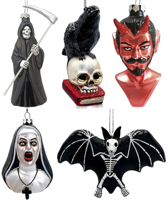 Gothic Blown Glass Ornaments