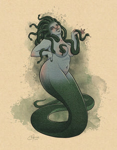 Gorgon Pinup 8x10" Art Print