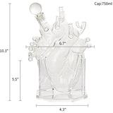 Anatomical Heart Whiskey & Wine Decanter Set