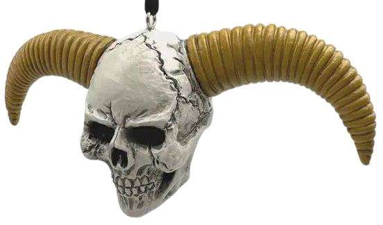 Horned Skull Ornament