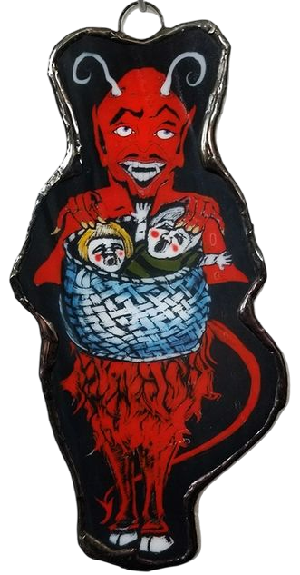 Krampus Glass Ornament