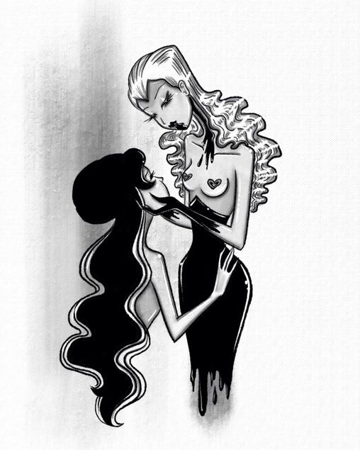Lips Are Venomous 8x10 Art Print