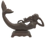 Mermaid Cast Iron Mantel Statue