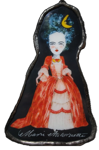 Marie Antionette Glass Ornament