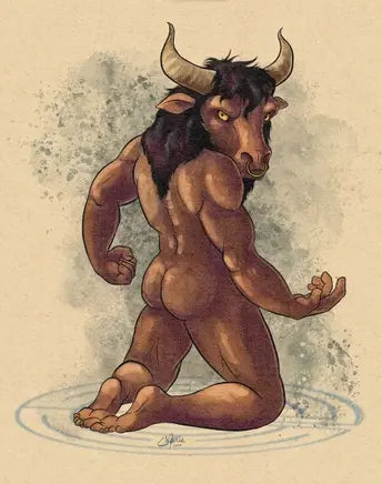 Minotaur Pinup 8x10