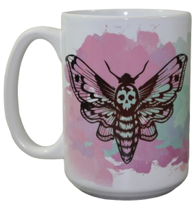 Pastel Death's Head Moth Mug