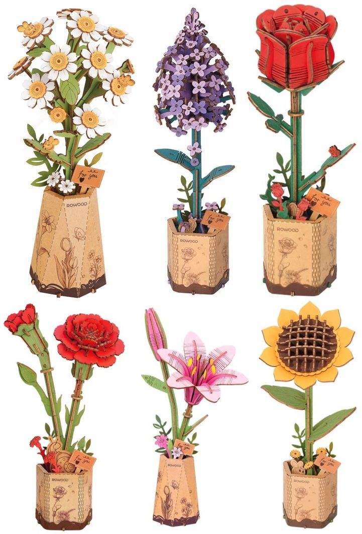Single Flower Model Kits – Dark Rain Design