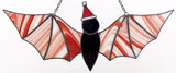 Bat Suncatcher - Holiday Peppermint
