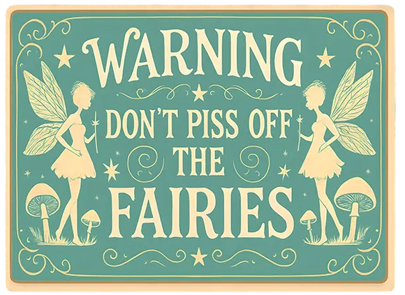 Don't Piss Off the Fairies 10x8