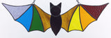 Stained Glass Bat Suncatcher - Rainbow Pride
